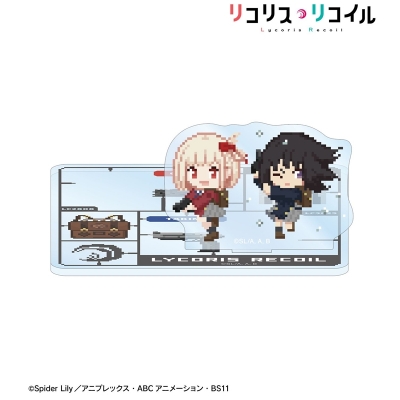 【グッズ-コースター】TVアニメ「リコリス・リコイル」 錦木千束&井ノ上たきな DOT DOT アクリルスタンド付きコースター ver.A【再販】