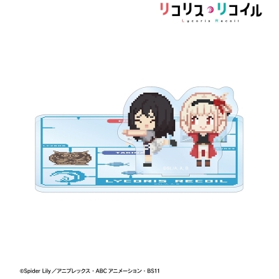 【グッズ-コースター】TVアニメ「リコリス・リコイル」 錦木千束&井ノ上たきな DOT DOT アクリルスタンド付きコースター ver.C【再販】