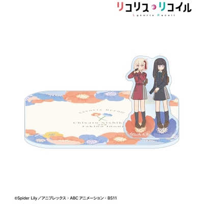 【グッズ-コースター】TVアニメ「リコリス・リコイル」 錦木千束&井ノ上たきな Botania アクリルスタンド付きコースター ver.A【再販】