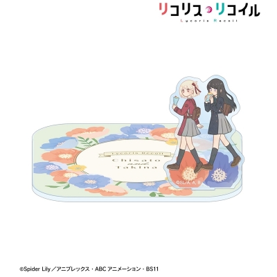 【グッズ-コースター】TVアニメ「リコリス・リコイル」 錦木千束&井ノ上たきな Botania アクリルスタンド付きコースター ver.B【再販】