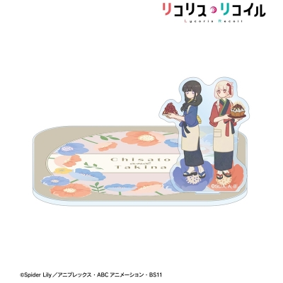【グッズ-コースター】TVアニメ「リコリス・リコイル」 錦木千束&井ノ上たきな Botania アクリルスタンド付きコースター ver.D【再販】