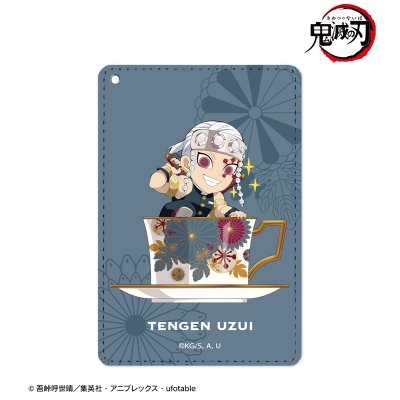 【グッズ-パスケース】アニメ「鬼滅の刃」 宇髄天元 みにきゃら ティーカップver. 1ポケットパスケース【再販】