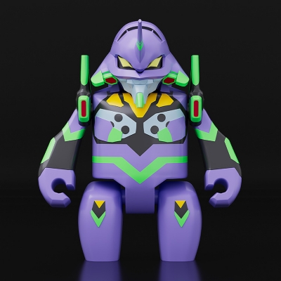 【アクションフィギュア】ヱヴァンゲリヲン新劇場版 BRICKROID エヴァンゲリオン初号機