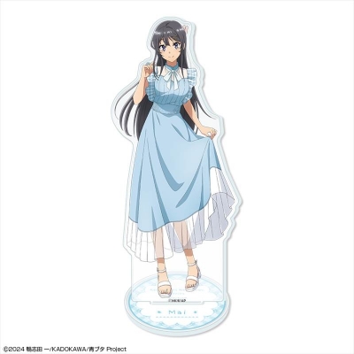【グッズ-スタンドポップ】「青春ブタ野郎」シリーズ アクリルスタンド デザイン01(桜島麻衣/サマーチェックver.)【描き下ろし】【再販】