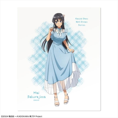 【グッズ-置きもの】「青春ブタ野郎」シリーズ キャンバスアート デザイン01(桜島麻衣/サマーチェックver.)【描き下ろし】【再販】