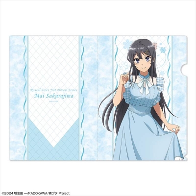 【グッズ-クリアファイル】「青春ブタ野郎」シリーズ クリアファイル デザイン01(桜島麻衣/サマーチェックver.)【描き下ろし】【再販】