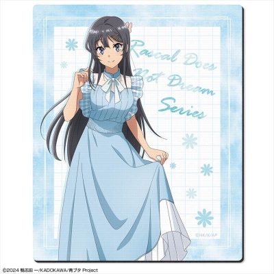 【グッズ-マウスパッド】「青春ブタ野郎」シリーズ ラバーマウスパッド デザイン01(桜島麻衣/サマーチェックver.)【描き下ろし】【再販】