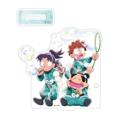 【グッズ-スタンドポップ】忍たま乱太郎 シャボン玉作り!の段 アクリルスタンド 乱太郎&きり丸&しんべヱ【再販】
