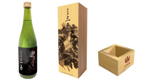 グッズ お酒 鉄拳７ 日本酒 三島 木箱入 三島財閥マーク入桝付 アニメイト