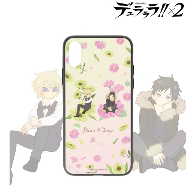 【グッズ-携帯ケース】TVアニメ「デュラララ!!×2」 平和島静雄&折原臨也 Botania 角丸強化ガラスiPhoneケース(対象機種/iPhone 13 mini)【再販】