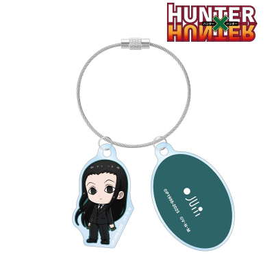 【グッズ-キーホルダー】HUNTER×HUNTER イルミ ちびキャラ スーツver. 2連ワイヤーアクリルキーホルダー【再販】