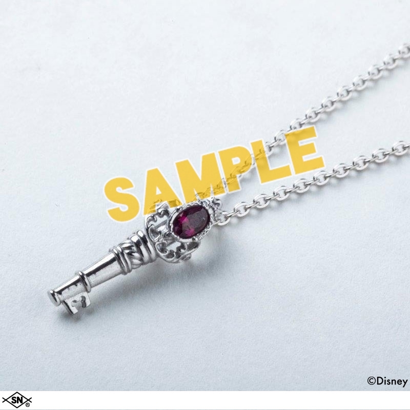 【グッズ-ネックレス】『ディズニー ツイステッドワンダーランド』 <ハーツラビュル寮> <リドル・ローズハート>シルバーネックレス