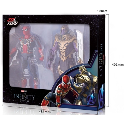 【アクションフィギュア】14インチフィギュアシリーズ 2体セット - スパイダーマン&サノス