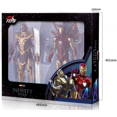 【アクションフィギュア】14インチフィギュアシリーズ 2体セット - アイアンマン&サノス