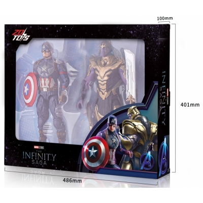 【アクションフィギュア】14インチフィギュアシリーズ 2体セット - キャプテンアメリカ&サノス