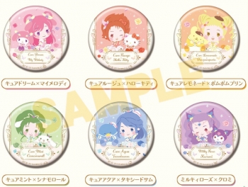 グッズ-バッチ】Yes! プリキュア5GoGo!×サンリオキャラクターズ CAN 