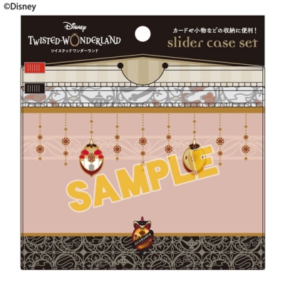 【グッズ-ポーチ】ディズニー ツイステッドワンダーランド スライダーケースセット スカラビア