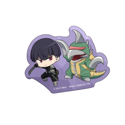 【グッズ-ステッカー】怪獣8号 ゴジラコラボ ちびキャラダイカットステッカー 保科宗四郎&ガイガン