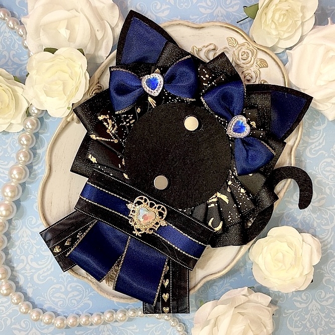 【グッズ-マグネット】ノンキャラオリジナル 猫耳付きロゼット BL【G.triger】