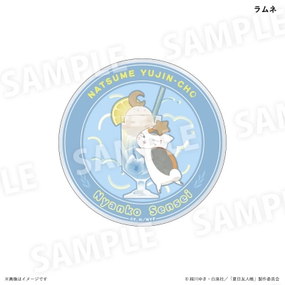 【グッズ-コースター】夏目友人帳 ニャンコ先生カラフルソーダver. アクリルコースター ラムネ