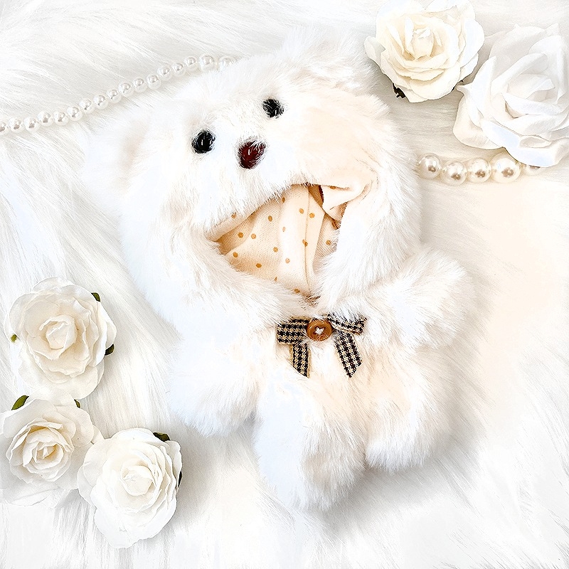 【グッズ-衣装】ノンキャラオリジナル ぬいぐるみ用着ぐるみ/10cm用/WH(ホワイト)【G.triGer】