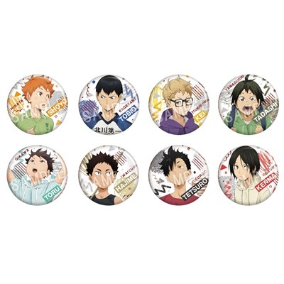 【グッズ-バッチ】ハイキュー!! カラパレ 思い出トレーディング缶バッジ