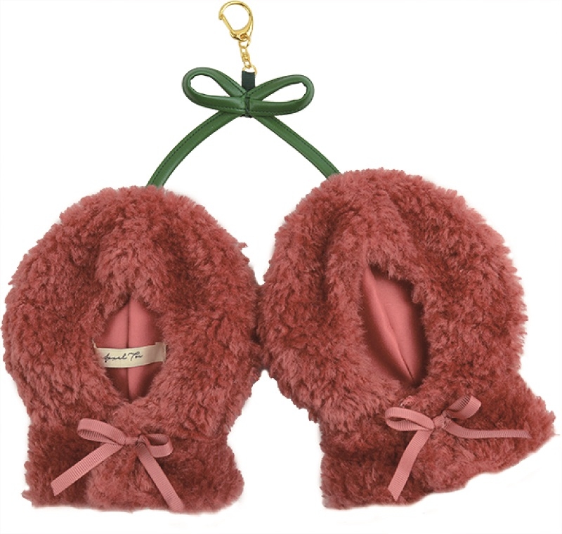 【グッズ-衣装】ノンキャラオリジナル さくらんぼL ぬいポンチョ レッド【Appel Toi】