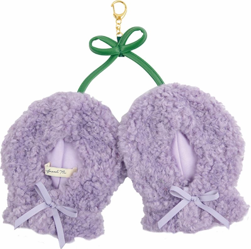 【グッズ-衣装】ノンキャラオリジナル さくらんぼL ぬいポンチョ パープル【Appel Toi】