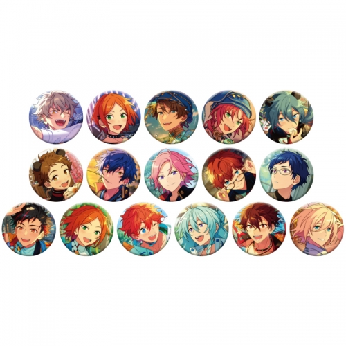 グッズ バッチ あんさんぶるスターズ テーマスカウト缶バッジ 22 Summer Idol Side アニメイト