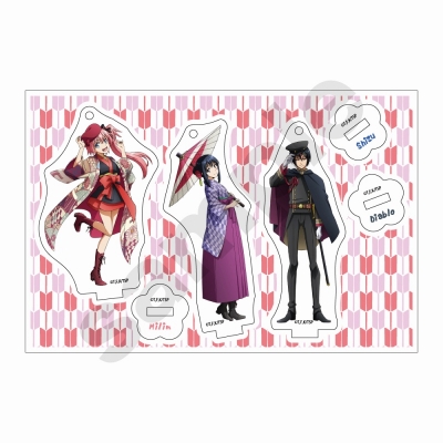【グッズ-スタンドポップ】転生したらスライムだった件 大正モダン アクリルスタンドぷち ミリム&シズ&ディアブロ
