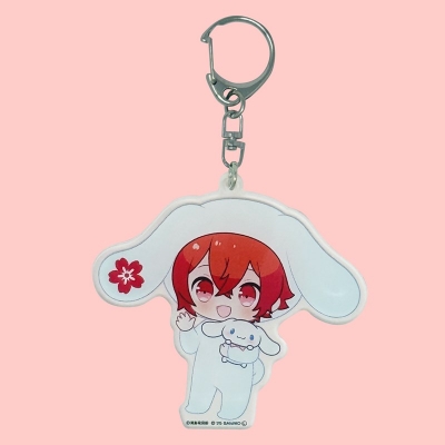 【グッズ(音楽)】キーホルダー 浦島坂田船×サンリオキャラクターズ アクリルキーホルダー となりの坂田。×シナモロール