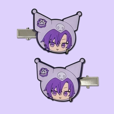 【グッズ(音楽)】ヘアバンド 浦島坂田船×サンリオキャラクターズ ヘアクリップ 志麻×クロミ