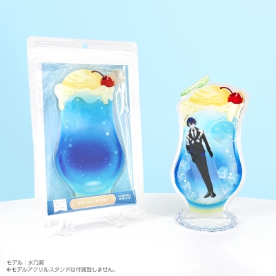【グッズ-スタンドポップ】ノンキャラオリジナル 推しを入れるあのやつ-Grande- クリームソーダ ブルー【にじ丸商店】