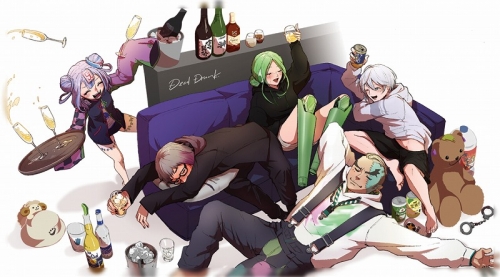 グッズ ステッカー Boogey Voxx Bgv イラストステッカー Dead Drunk アニメイト