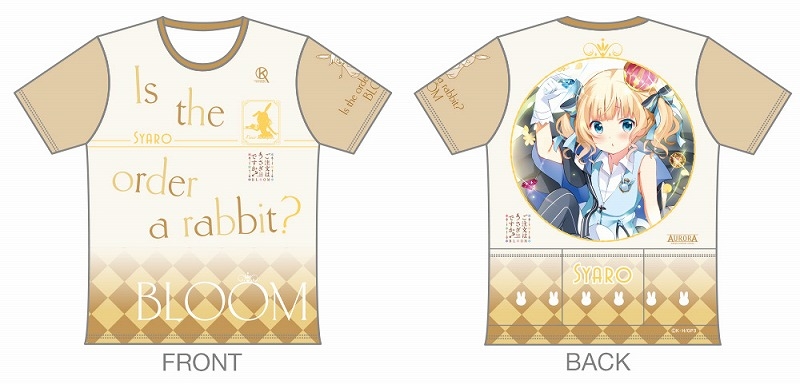 グッズ アパレル キャラクターアイテム グッズ Tシャツ ご注文はうさぎですか Bloom ツーリングtシャツ シャロ ファンタジーver Mサイズ アウローラ アニメイト