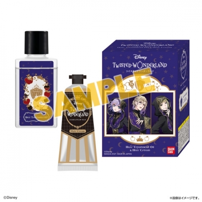 【グッズ-化粧雑貨】ディズニー ツイステッドワンダーランド ヘアトリートメントオイル&ヘアクリームセット<ポムフィオーレ寮>