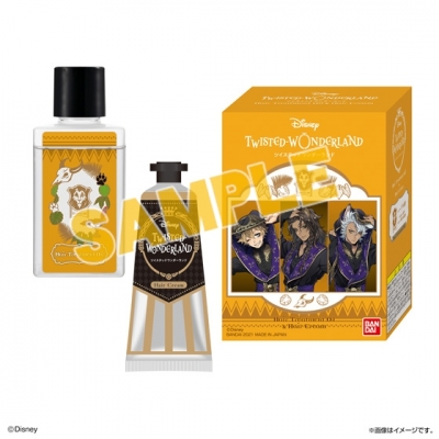 【グッズ-化粧雑貨】ディズニー ツイステッドワンダーランド ヘアトリートメントオイル&ヘアクリームセット<サバナクロー寮>