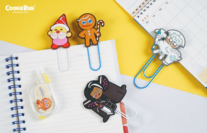 グッズ 文具 デスク用品 グッズ クリップ クッキーランシリーズ ビッグクリップ ダークチョコクッキー アニメイト