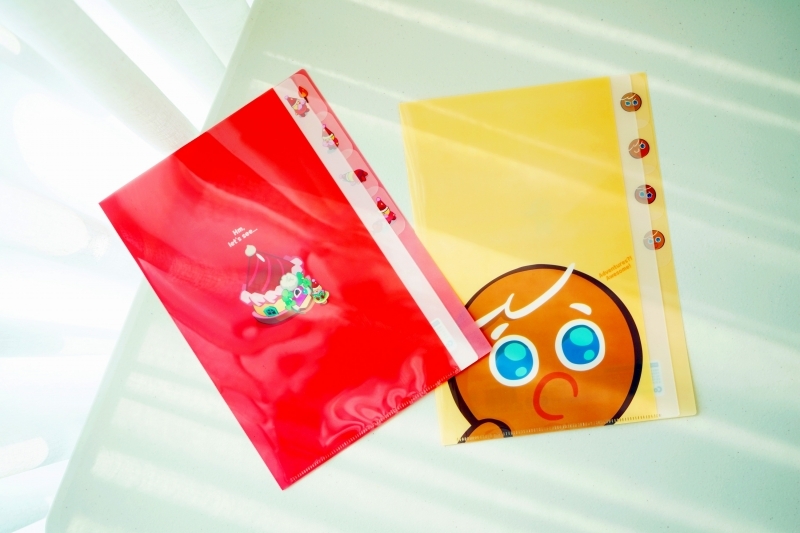 グッズ 文具 デスク用品 グッズ クリアファイル クッキーランシリーズ インデックスファイル 勇敢なクッキー アニメイト
