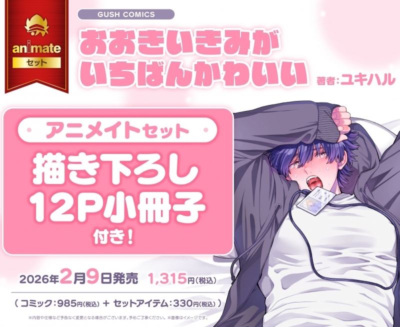 【コミック】おおきいきみがいちばんかわいい アニメイトセット【描き下ろし12P小冊子付き】