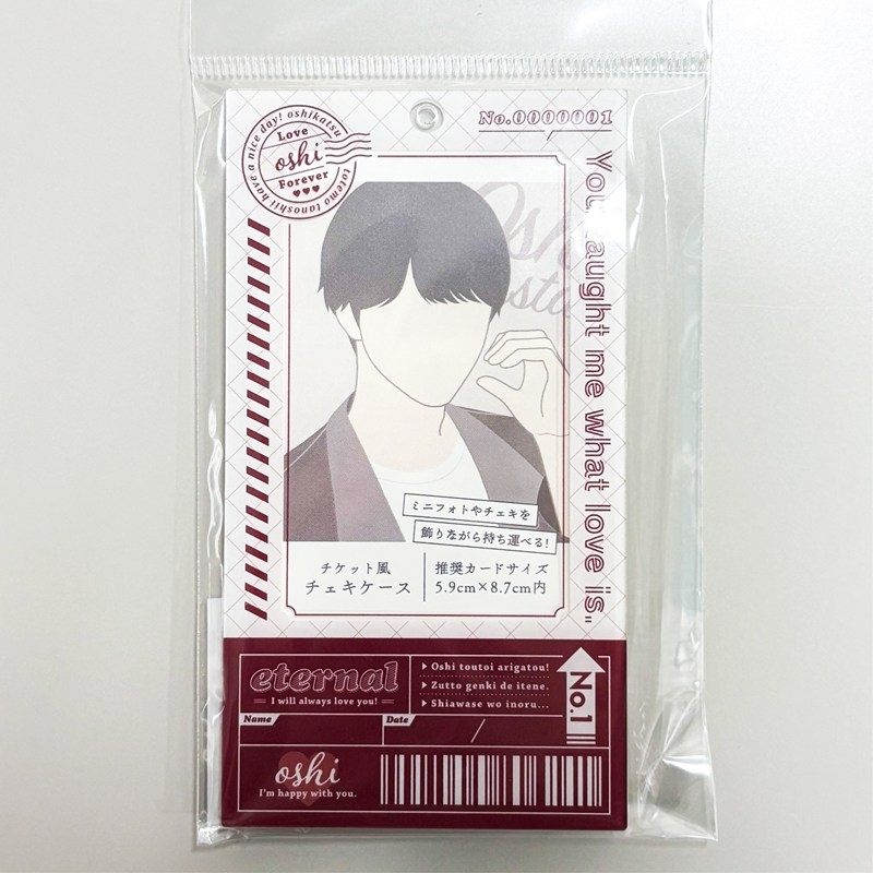 【グッズ-フォトアルバム】ノンキャラオリジナル チケット風チェキケース・ワインレッド