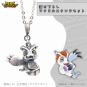 【グッズ-ネックレス】デジモンアドベンチャー 天然石ネックレス ゴマモン 描き下ろしアクリルスタンドセットの画像
