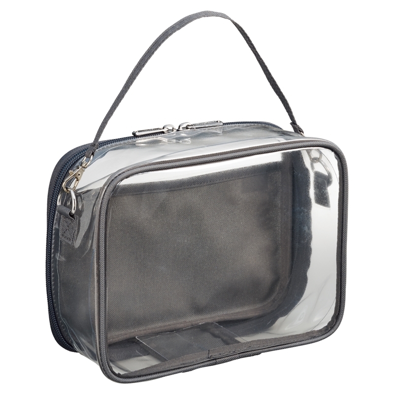 【グッズ-ポーチ】ノンキャラオリジナル デコレーションボックスポーチ ワイドチャコールブラック【myfa（ミファ）】