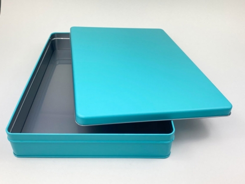 グッズ 小物入れ ノンキャラオリジナル カラフル缶ケース アクアブルー ワーク サイズ タイプ アニメイト