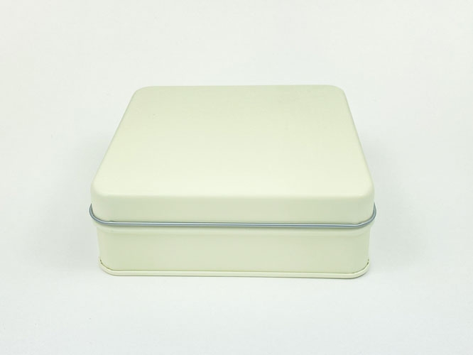 【グッズ-小物入れ】ノンキャラオリジナル カラフル缶ケース バニラ スクエアタイプ