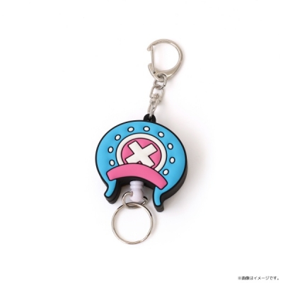 【グッズ-キーホルダー】ONE PIECE 帽子型ラバーリールキーホルダー/チョッパー