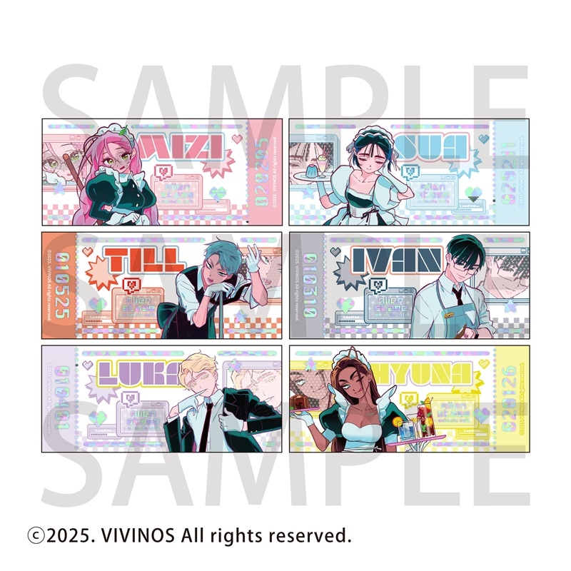 【グッズ-カード】ALIEN STAGE トレーディング箔押しチケットカード【アニメイトカフェ】