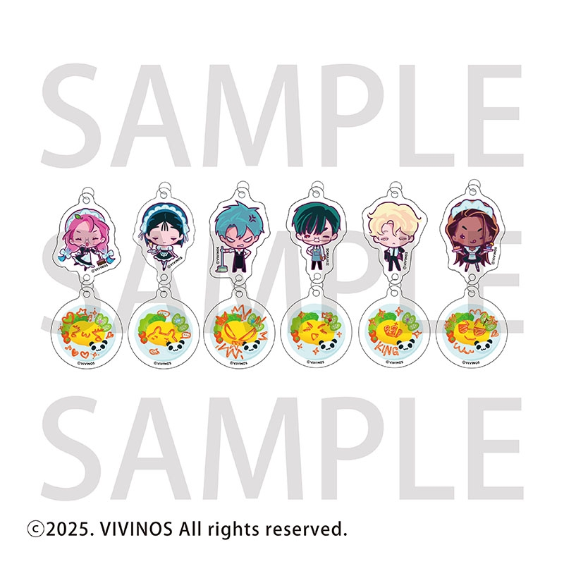 【グッズ-キーホルダー】ALIEN STAGE トレーディング連結キーホルダー【アニメイトカフェ】