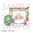 【グッズ-ポーチ】銀河特急 ミルキー☆サブウェイ【受注生産・同時通販】 アクリルチャーム付きクリアポーチ アカネ&カナタ【アニメイトカフェ】の画像