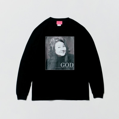 【グッズ-Tシャツ】野沢雅子 MASAKO NOZAWA GOD L/S Black XXL